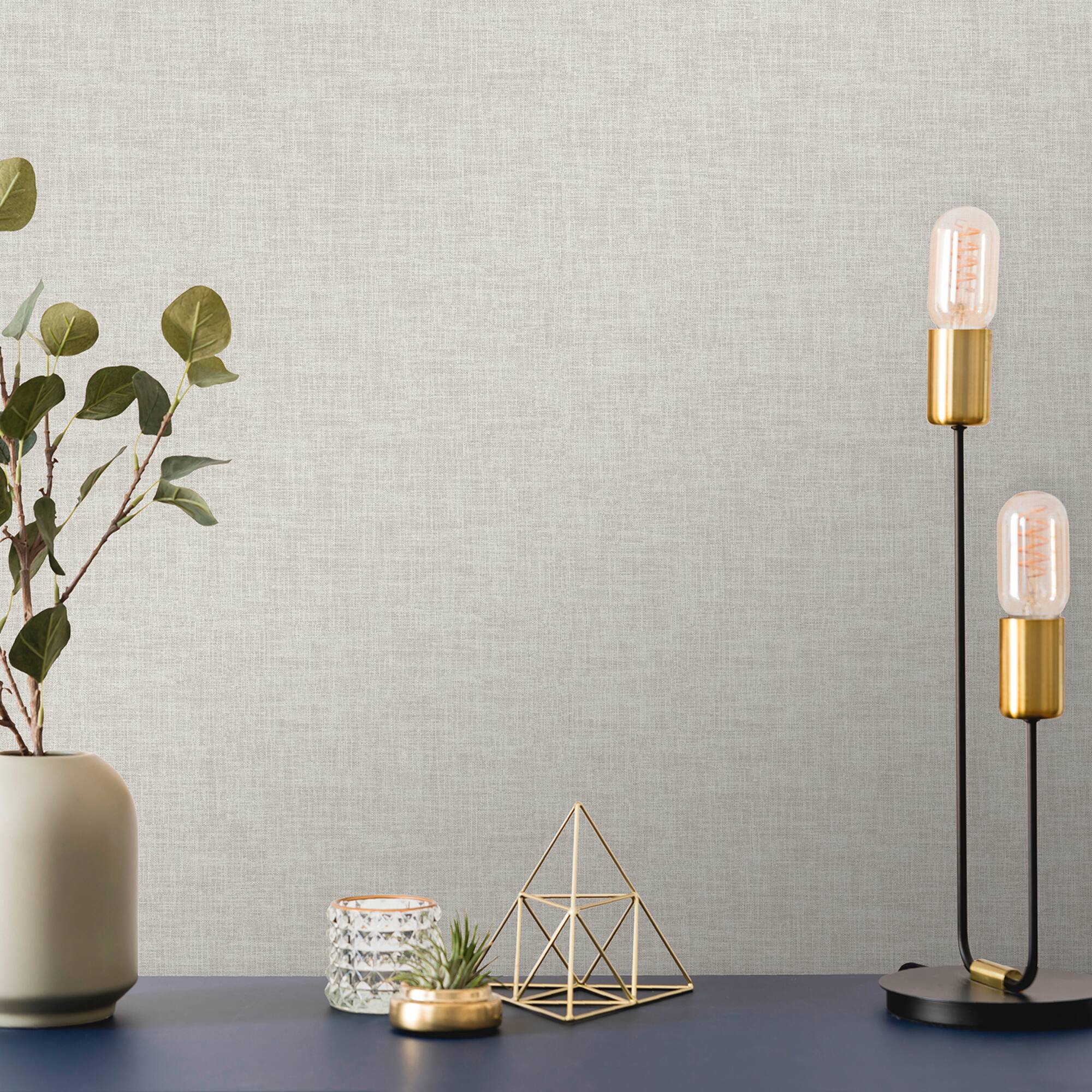 Designs Direct Antibes Linen Weave Texture Wallpaper